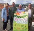  ?? (Ph. M.M.) ?? Autour du maire Jean-Pierre Giran, les élus Edwige Marino, François Carrassan et Élie Di Russo qui ont présenté hier les  rendez-vous aux jardins.