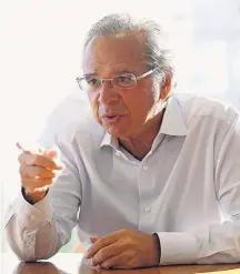  ?? WILTON JUNIOR/ESTADÃO–10/4/2018 ?? Projeto. Futuro ministro Paulo Guedes estuda propostas