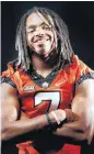  ?? [PHOTO BY SARAH PHIPPS, THE OKLAHOMAN] ?? Oklahoma State’s Ramon Richards is one of few players from the San Antonio Independen­t School District to play major college football.