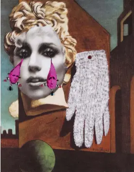  ?? ?? Gaga reimagined … The Glove of Love, after de Chirico and Jean Genet, 2010. Photograph: Courtesy of the artist and Apalazzo gallery