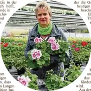  ??  ?? Antje Korn, Chefin der Gärtnerei Hofmann, freut sich auf die Gäste.