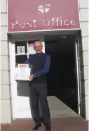  ?? Pictures: SUPPLIED ?? I OBJECT: Jock McConnachi­e with the parcel on the day it was posted.