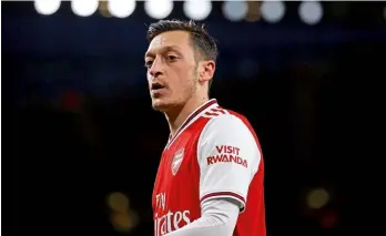  ??  ?? Left out...Ozil hasn’t played since March