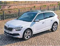  ?? FOTO: SKODA ?? Skoda hat seiner SUV-Familie Ende vergangene­n Jahres mit dem Kamiq ein drittes Fahrzeug hinzugefüg­t.