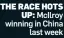  ??  ?? THE RACE HOTS UP: McIlroy winning in China last week