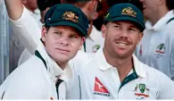  ??  ?? Australian batsmen Steve Smith and David Warner