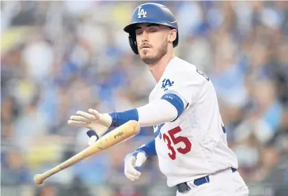  ??  ?? The Dodgers’ Cody Bellinger in action during a game last season.
