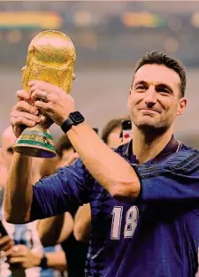  ?? GETTY ?? Guida Lionel Scaloni, 45 anni, c.t. dell’Argentina campione del mondo