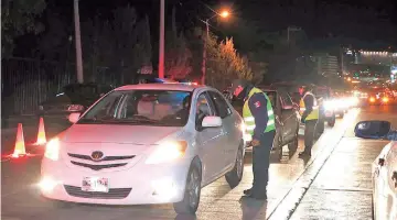  ?? ?? Ante el incremento de accidentes viales, se reforzaron los operativos radar y antialcoho­l.