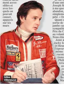  ??  ?? Gilles Villeneuve