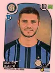  ??  ?? La figurina di Mauro Icardi COLLEZIONE FIGURINE CALCIATORI PANINI 2017-18