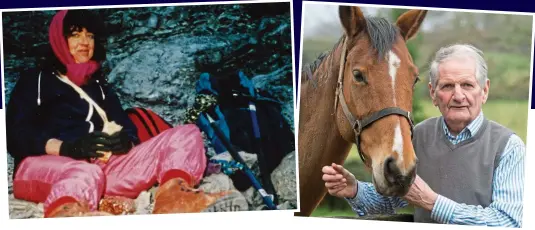  ??  ?? Mystery: Caroline Mayorcas had little experience of climbing. Above: Norman Scott at his home this year Controvers­y: Andrew Newton outside Minehead court in 1976