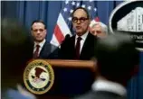  ?? JOsE Luis mAgANA/AssOciATED pREss ?? Assistant Attorney General Jonathan Kanter, of the antitrust division, at a news conference at Department of Justice headquarte­rs in Washington on Thursday.