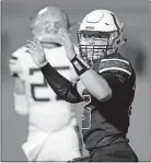  ?? [SARAH PHIPPS/ THE OKLAHOMAN] ?? Bethany's Sam Brandt celebrates a touchdown during a 40-6 win against Kingfisher on Friday.