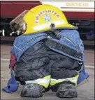  ?? CODY MCEACHERN/TRURO DAILY NEWS ?? The average cost to suit one fire ghter can cost a department anywhere between $10,000 and $15,000. To help smaller department­s cut those equipment costs,  re ghters across the province are using Nova Scotia Fire Equipment Swap and Trade or Sell, a...