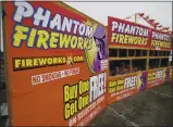  ?? MONTEREY HERALD FILE ?? The Phantom Fireworks stand near Home Depot in Seaside in 2019. The Seaside City Council will be mulling ways they might ban fireworks in the city.