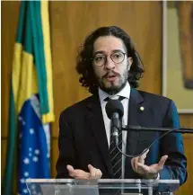  ?? Victor Diniz-23.ago.2016/Câmara dos Deputados ?? Jean Wyllys, então deputado federal pelo PSOL, em evento na Câmara dos Deputados