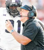  ?? BY NATE BILLINGS, THE OKLAHOMAN ARCHIVES] [PHOTO ?? Coach Gary Patterson and TCU have led the Big 12 in total defense three times since joining the league in 2012.