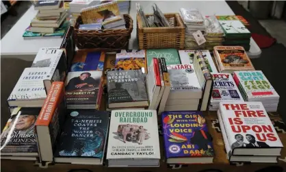  ??  ?? A table at Marcus Books in Oakland, California, features books written by black authors. Photograph: Nathan Frandino/Reuters