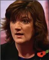  ??  ?? ‘Listening’: Nicky Morgan yesterday