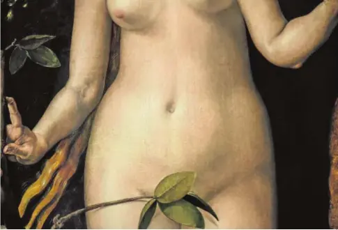  ?? MAYA BALANYÁ ?? Detalle de «Eva», de Durero, una de las obras maestras del Prado