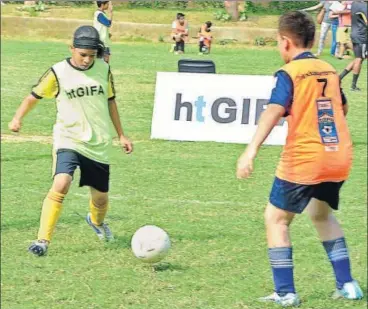  ?? HT PHOTOS ?? HT GIFA is a positive step forward that develops interest of girls in football while also encouragin­g them to pursue it as a career. In fact, friends and relatives too are motivating their wards in a big way, which has resulted in a huge surge of...