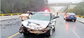  ?? / FOTOS REDACCIÓN ?? El accidente ourrió el pasado viernes