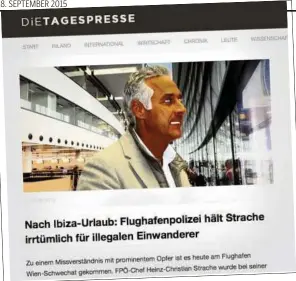  ??  ?? Heinz-Christian Strache und Werner Faymann sorgen für Top-Zugriffe auf www.tagespress­e.com
