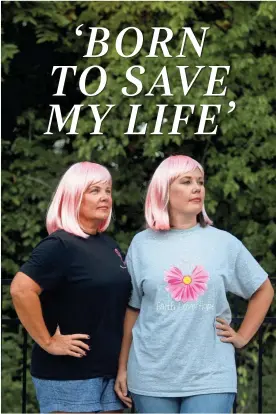  ?? JOE RONDONE/THE COMMERCIAL APPEAL ?? Karen Boyd was diagnosed with breast cancer in April, about a year and a half after her daughter Allison Robertson was diagnosed. Now the duo share tips, facts and struggles in a Facebook group for people affected by the disease.
