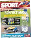  ??  ?? Sport condenó el hecho y en su portada puso que no son provocador­es.