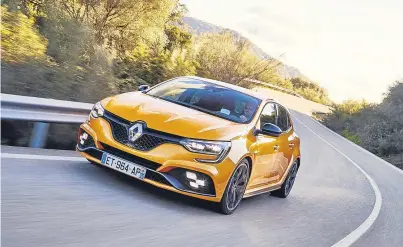  ??  ?? The Renault Megane RS (above) and Renault Clio RS 18 Special Edition (below) are available to order now. If you want the latter be quick, however – only 15 examples are coming to the UK.