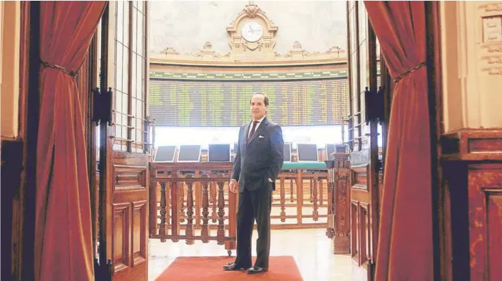  ?? FOTO: ANDRES PEREZ ?? Juan Andrés Camus fue elegido presidente de la Bolsa de Comercio en abril de 2014.