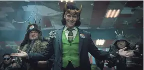  ?? PROVIDED BY DISNEY+ ?? Tom Hiddleston returns as the title prankster in “Loki.”