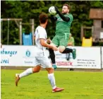  ?? Foto: Daniel Worsch ?? Nils Lahn gastiert mit dem VfR Neuburg in Gersthofen.