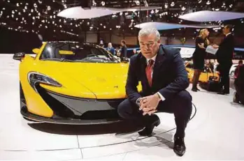  ?? BLOOMBERG PIC ?? Frank Stephenson, the designer behind iconic car brands such as the modern Mini and McLaren P1, will lead all aspects of Lilium ‘flying taxi’ design.