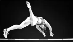  ??  ?? Jennifer Suhr of the US competes in the women’s pole vault. — Reuters photo