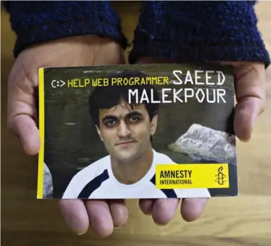  ?? JASON FRANSON/THE CANADIAN PRESS ?? Saeed Malekpour is serving a life sentence in Iran on charges of mastermind­ing an Internet pornograph­y ring.