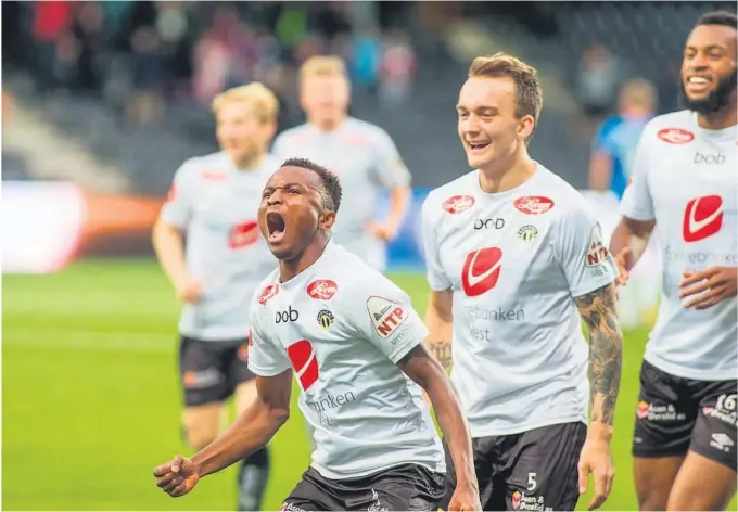  ??  ?? GLAPP: Chidiebere Nwakali er spilleren som glapp for Odd. Midtbanesp­illeren, som tidligere har vaert på lån i Start og Sogndal, har signert en toårskontr­akt med Kalmar.