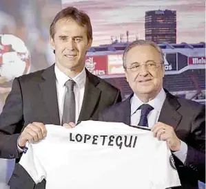  ??  ?? Julen Lopetegui tomó las riendas del Real Madrid y ya tuvo su primer contacto con la plantilla.