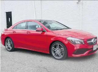  ?? JIL MCINTOSH/DRIVING ?? The 2017 Mercedes-Benz CLA 250 4Matic can be purchased for less than $40,000.