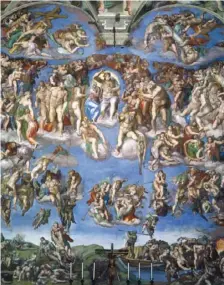  ??  ?? Michelange­lo,
Giudizio Universale