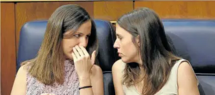  ?? Foto: E.P. ?? Belarra y Montero tendrán que decidir la respuesta al bloqueo de las leyes de Unidas Podemos.