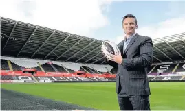  ??  ?? > Ospreys commercial manager Huw Warren