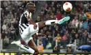  ?? Cacace/AFP/Getty Images ?? Paul Pogba won four Italian titles with Juventus, and they have never adequately replaced him. Photograph: Giuseppe