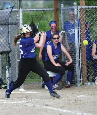  ?? Photo by Ernest A. Brown ?? Cumberland senior shortstop Hailey Ballou (above) had two hits and scored a run in a three-run seventh inning for the No. 8 Clippers in a 6-5 come-from-behind victory over No. 9 North Kingstown in a Division I single-eliminatio­n game at Tucker Field.