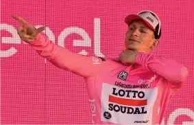  ?? BETTINI ?? André Greipel, 34 anni, alla settima vittoria di tappa al Giro