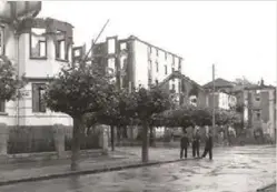  ??  ?? La localidad de Getxo (Vizcaya) sufrió los embates de la guerra.