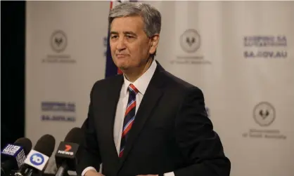  ?? Photograph: Kelly Barnes/Getty Images ?? South Australian treasurer Rob Lucas confirms nearly 80,000 government employees’ details were accessed in a cyber-attack.