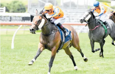  ?? Picture / NZ Racing Desk ?? Opie Bosson finalised his decision after riding Avantage to victory at Ellerslie this month.