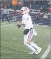  ?? STAFF PHOTO BY TED BLACK ?? Northern High School senior quarterbac­k Zach Crounse is the SMAC Football Offensive Player of the Year.